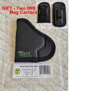 Sticky Holster SM-2 for pistol with Two IWB Mag Carrier/pouches